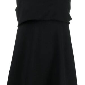 Toteme draped crepe strapless top